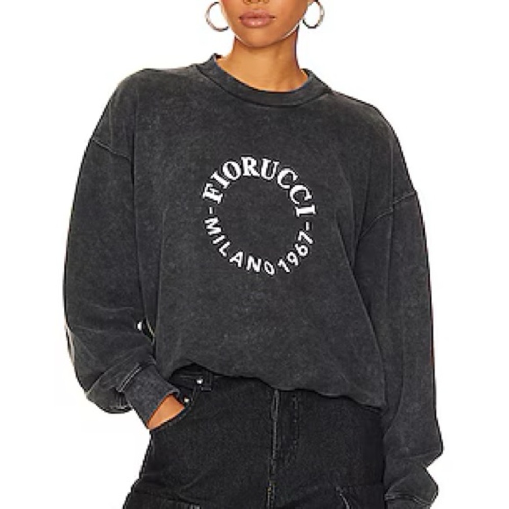 Fiorucci Charcoal Logo Sweatshirt